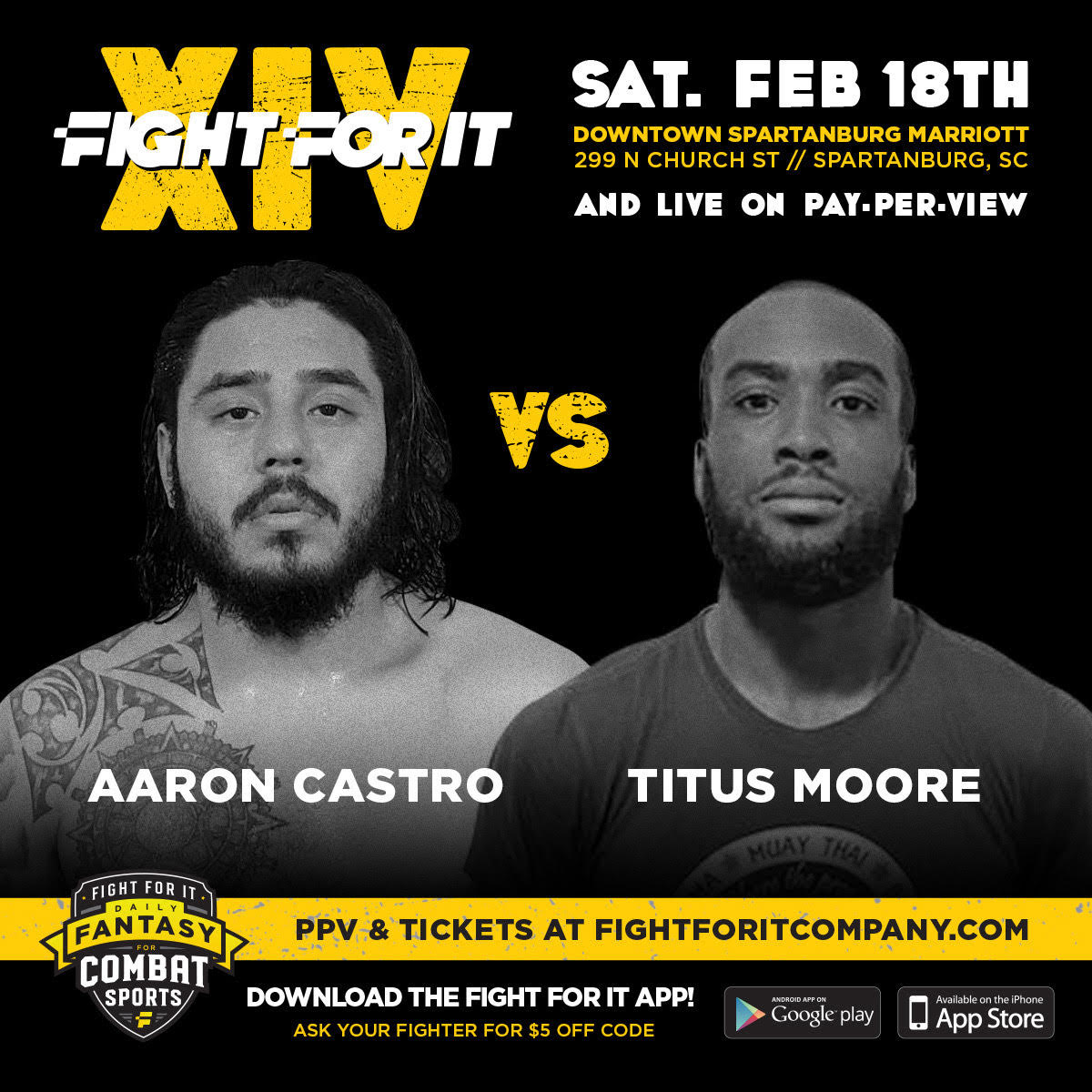 UPDATE: Titus Moore steps up to challenge Aaron Castro at Fight For It ...