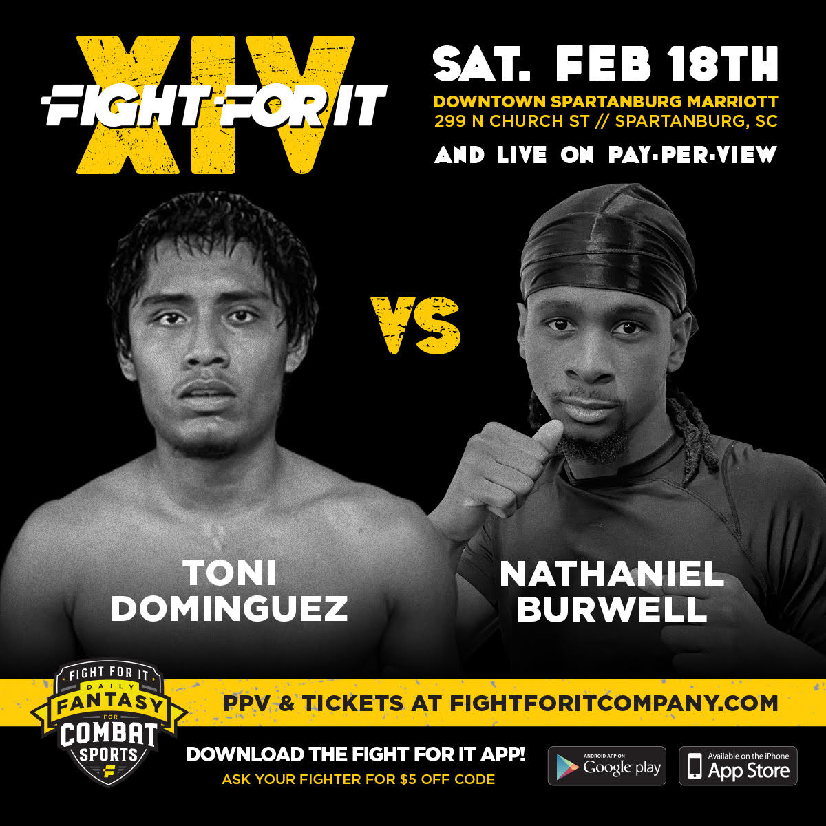 1-1 Nathaniel Burwell welcomes debuting kickboxer Toni Dominguez to the Fight For It promotion